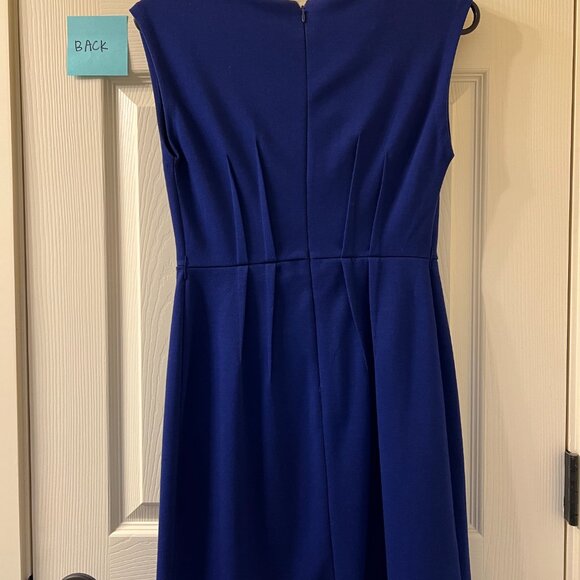 LOFT Cobalt Blue Sleeveless Midi Dress Size 0P - Picture 3 of 11
